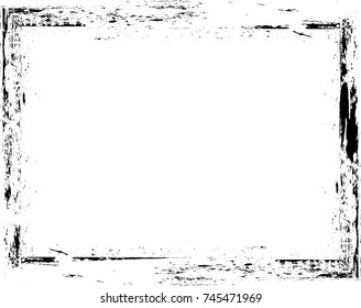 Vector Frames. rectangles for image. distress texture . Grunge Black borders isolated on the background . Dirt effect . geometric shapes for your design
