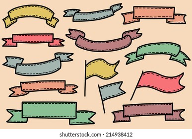 vector frames sketch in scrap-booking style