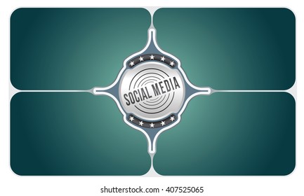 Vector frames for your text and social media symbol