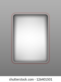 Vector framework with realistic shadow.  Element for your design.