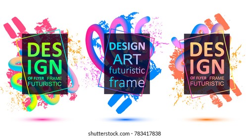Vector framework for text. Modern graphics for hipsters. abstraction, splashes of paint on the background. an element of design of business cards, invitations, gift cards, leaflets and brochures. recr