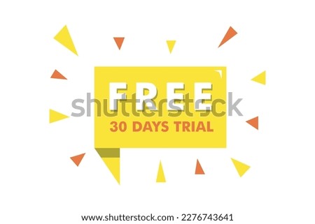 vector free 30 days trial banner design