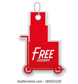 Vector Free Delivery Icon Isolated On White Background