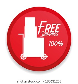 Vector Free Delivery Icon Isolated On White Background
