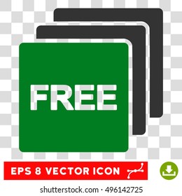 Vector Free EPS vector icon. Illustration style is flat iconic bicolor green and gray symbol on a transparent background.