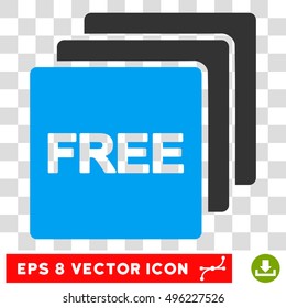 Vector Free EPS vector pictogram. Illustration style is flat iconic bicolor blue and gray symbol on a transparent background.