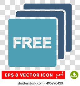 Vector Free EPS vector pictograph. Illustration style is flat iconic bicolor cyan and blue symbol on a transparent background.