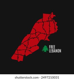 vector of free Lebanon, Beirut, perfect for print, apparel, campaign etc