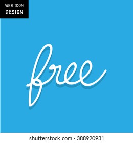 Vector of free tag, free sign, free label. Illustration EPS10 great for any use.