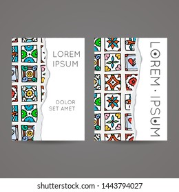 Vector freehand cards template. Cover, banner with hand drawn doodles. Rustic illustration