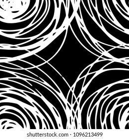 Vector freehand drawing seamless background. Pattern with abstract illustration hatching