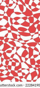 Vector freehand illustration with optical illusion. Op art abstract vertical background. 