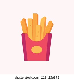 Vector french fries potato sticks