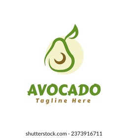 Design-Vorlage für das Logo von Vectorfrischem Avocado-Saft