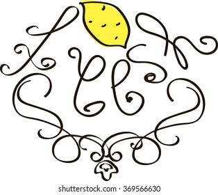 Vector fresh bar logo. Drink, cocktailes, fresh and smoothie label, badge and design element. Lemon fresh