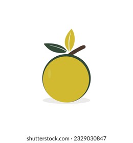 Ilustración del logotipo del icono de la fruta fresca del vector
