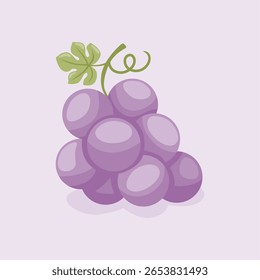vector fresh grapes illustration hand drawn