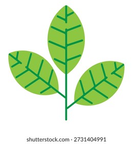 Vektor frische grüne Teeblätter