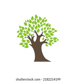 vector fresh green tree Vector tree emblem. Icon, logo tree