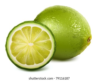 Vector fresh lime