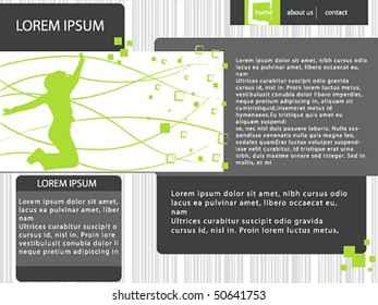 Vector fresh modern website template