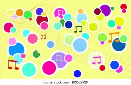 vector fresh music background