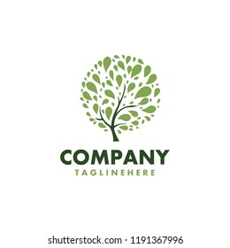 Vector fresh tree healthy logo