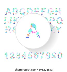 Vector fresh typeface illustration for presentational purposes
