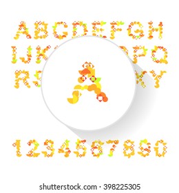 Vector fresh typeface illustration for presentational purposes