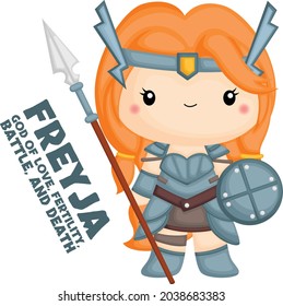 a vector of Freyja from norse mythology 