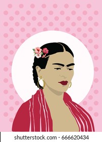 vector frida kahlo background wallpaper