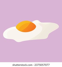 Gefrierfrittiertes Hühnchenei-Ei-Kochen Vektorgrafik.