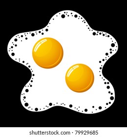 vector fried egg