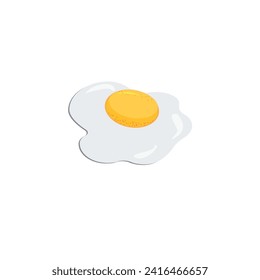 vector fried egg simple design.