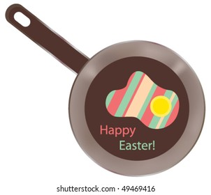 Vector fried eggs - holiday card