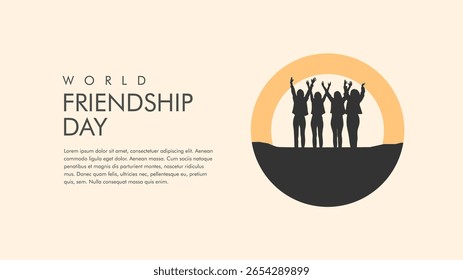 vector friendship day poster template