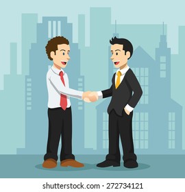 Vector friendship flat illustration