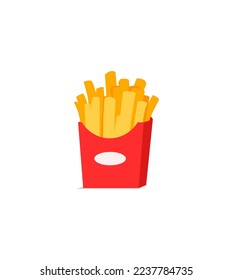 vector of friesh and warm hand made fries