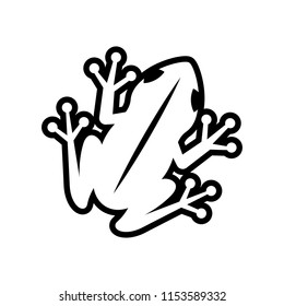 Vector Frog Icon Isolated On White Background