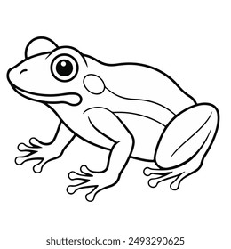 vector frog line art free download