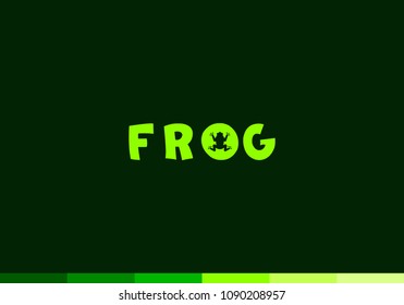 vector frog logo