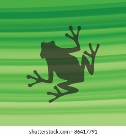 Vector Frog Silhouette Design