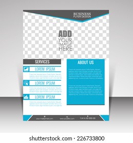 vector front and back flyer for business purpose