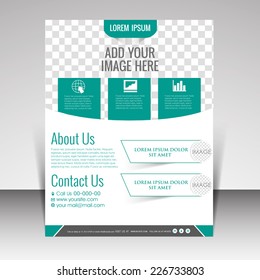 vector front and back flyer for business purpose