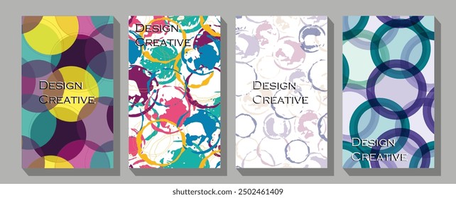 Vector front page font. Ad banner form texture. Flier fiber Artistic collage. Abstract art