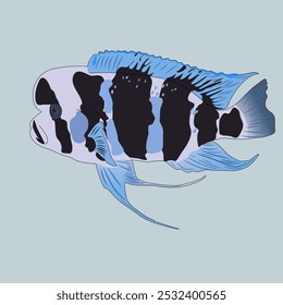 Peces cíclidos de Vector frontosa endémicos de África Oriental