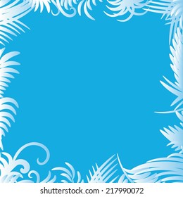vector frost frame - Illustration