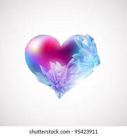 vector frozen heart