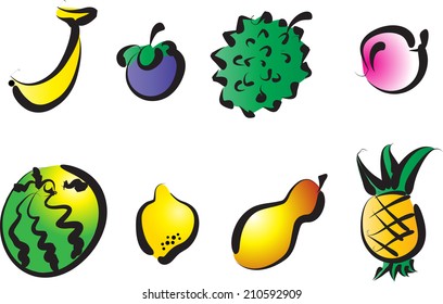 vector fruit