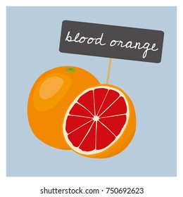 Vector Fruit - Blood Orange